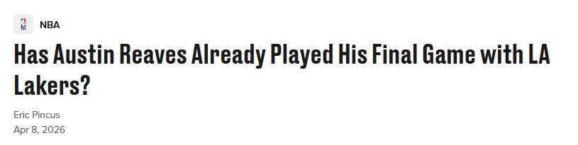 5年1.7亿-2.4亿!里夫斯打完湖人最后1场比赛?